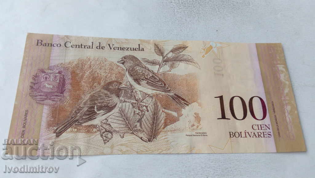 Venezuela 100 bolivars with price 4.25 BGN | € 2.17 Venezuela 100 bolivars with price 4.25 BGN | € 2.17