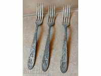 VERY OLD DISHES FORK FORKS