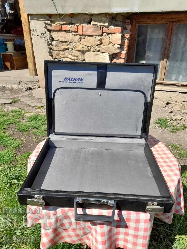 Παλιά διπλωματική χαρτοφύλακα, βαλίτσα BGA Balkan, Balkan - 5