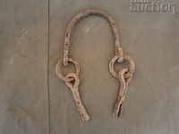 antique wrought iron water buckle handle