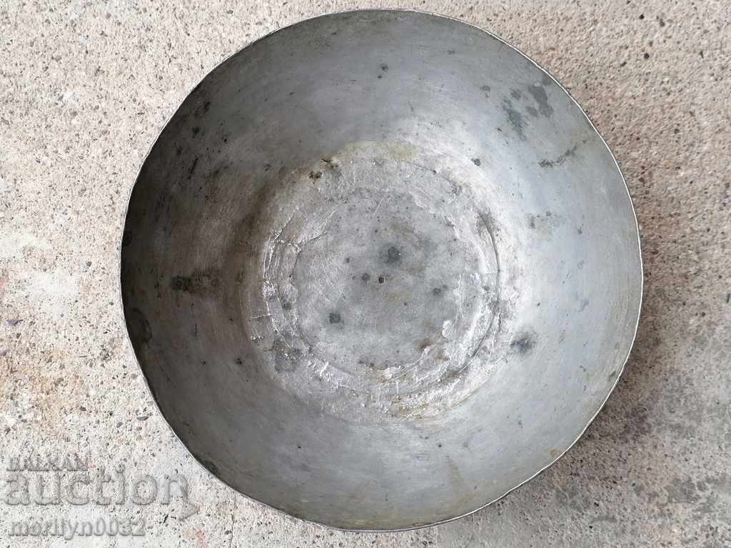 Copper bowl tas bowl sahan late 19th century - 6 Copper bowl tas bowl sahan late 19th century - 6