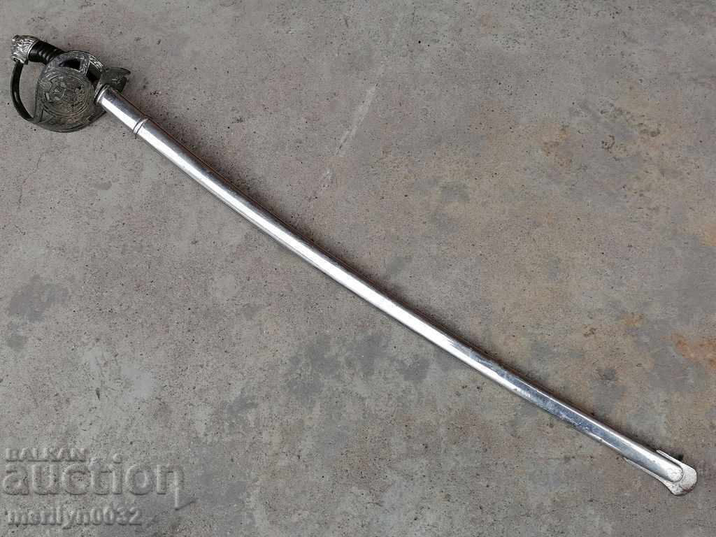 Officer's saber Serbia with kanya checker blade sword palash - 5 Officer's saber Serbia with kanya checker blade sword palash - 5