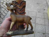 OLD BULGARIAN CERAMIC VASE DEER