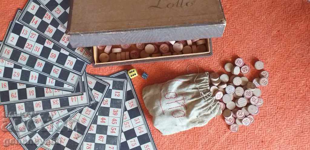 Jocuri vechi Lotto Bingo cu 2 perechi de dame
