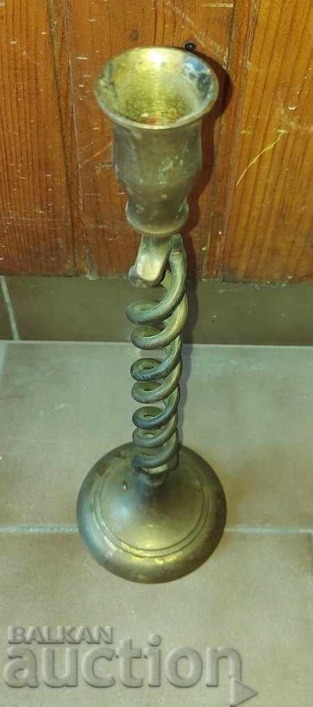 OLD RARE METAL CANDLE HOLDER CANDLE with price 29.00 BGN | € 14.83