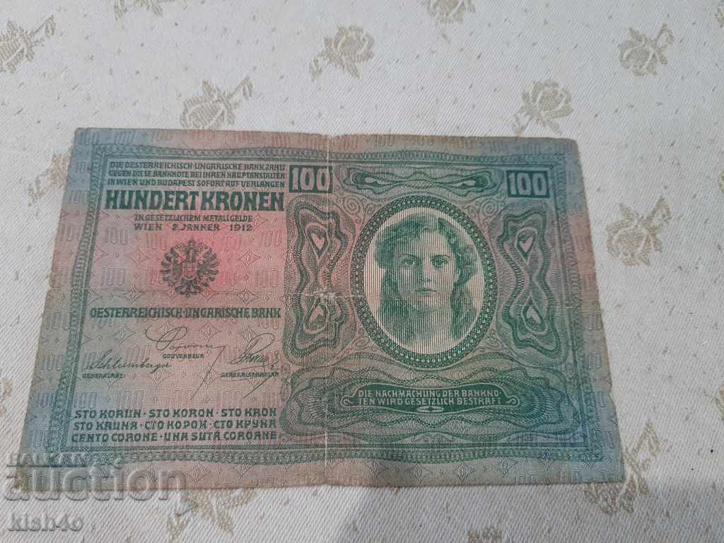 100 Coroane 1912 Austria-Ungaria