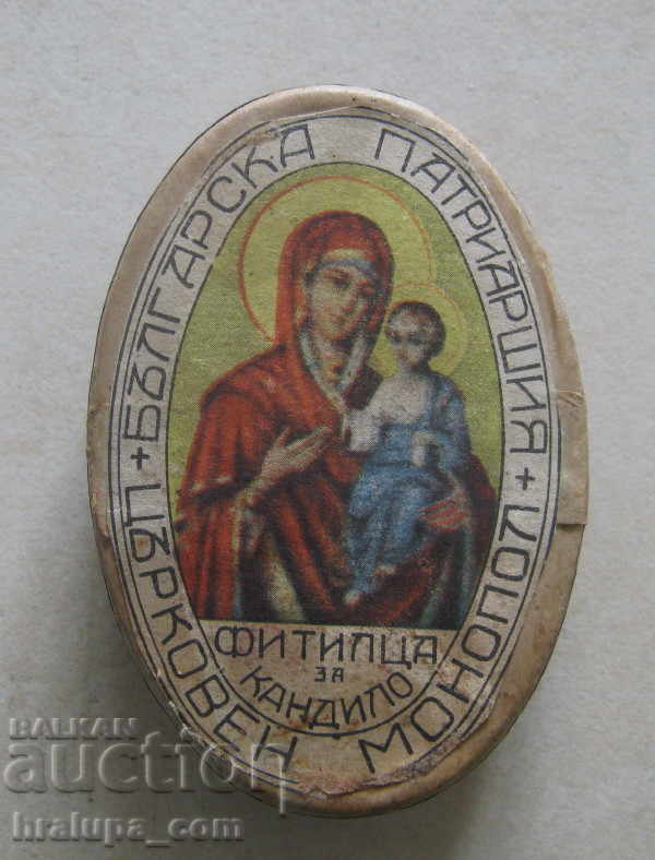 Cutie de litografie veche pentru candelabre Cutie de litografie veche pentru candelabre