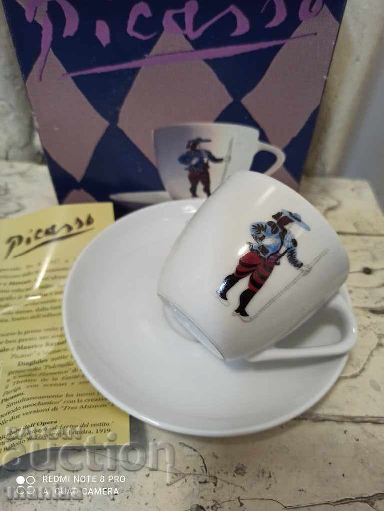 Two Porcelain Picasso Cups with price 34.00 BGN | € 17.38 Two Porcelain Picasso Cups with price 34.00 BGN | € 17.38