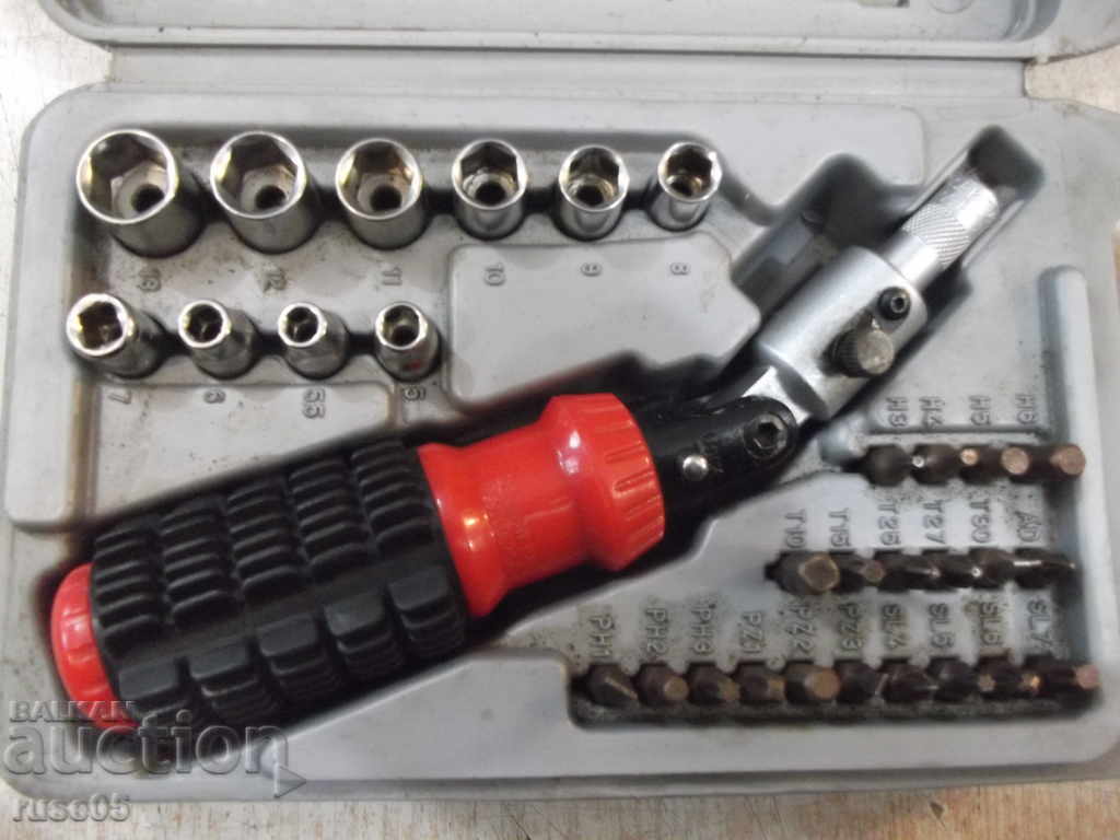 Set "KING CRAFT" breakable screwdriver with ratchet and 30 bits with price 25.00 BGN | € 12.78 Set "KING CRAFT" breakable screwdriver with ratchet and 30 bits with price 25.00 BGN | € 12.78