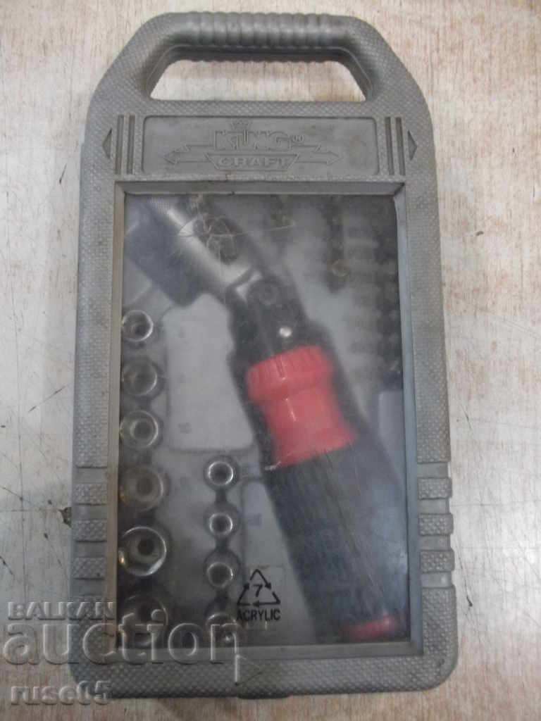 Set "KING CRAFT" breakable screwdriver with ratchet and 30 bits - 6 Set "KING CRAFT" breakable screwdriver with ratchet and 30 bits - 6