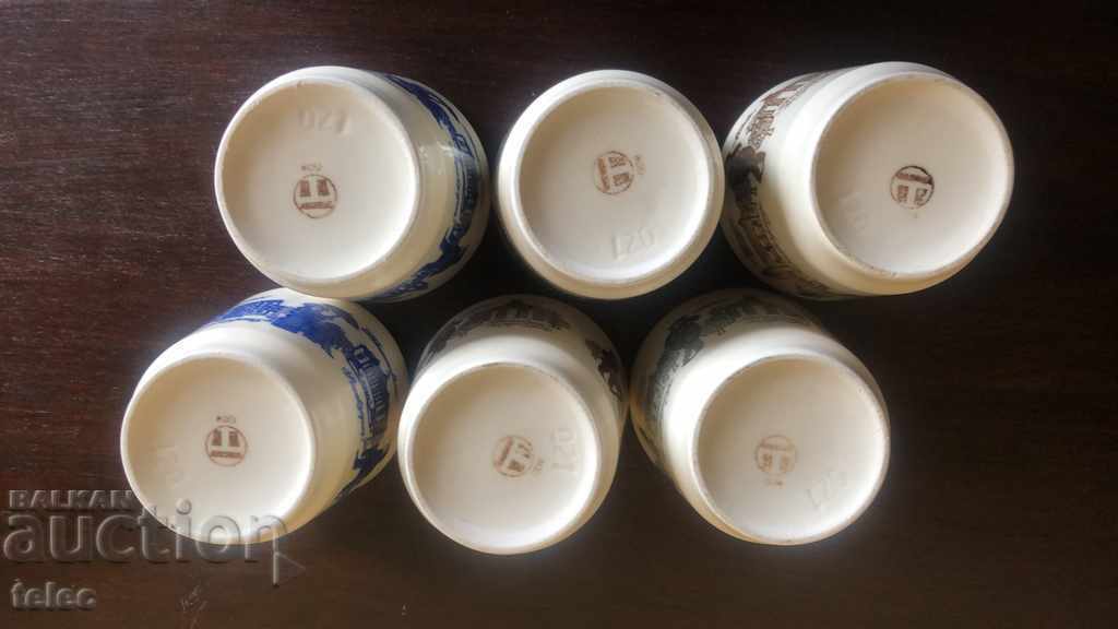 Delivery of Set of six glasses from the GDR