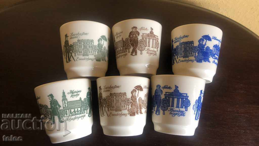 Set of six glasses from the GDR - 7