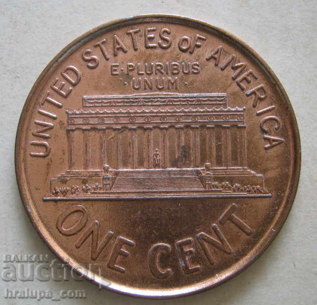 Medalia SUA un cent bronz 1972