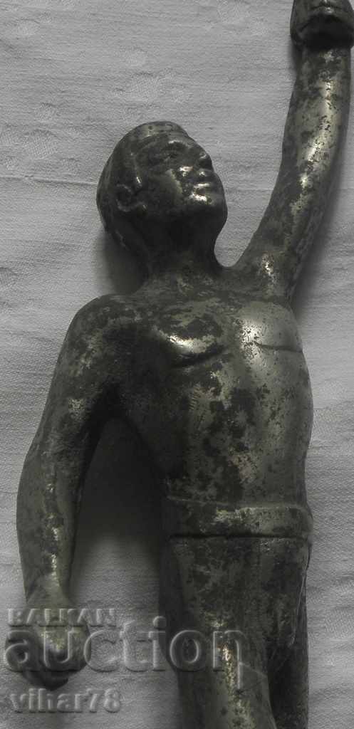 Licitație 1964 Statuie de medalist participant la Tokyo, purtător de olimp