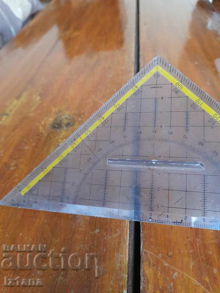 Auction  Old triangle, protractor