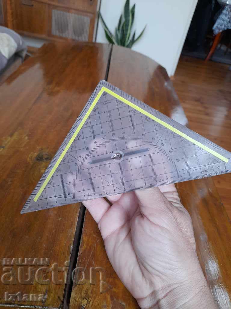 Old triangle, protractor - 5