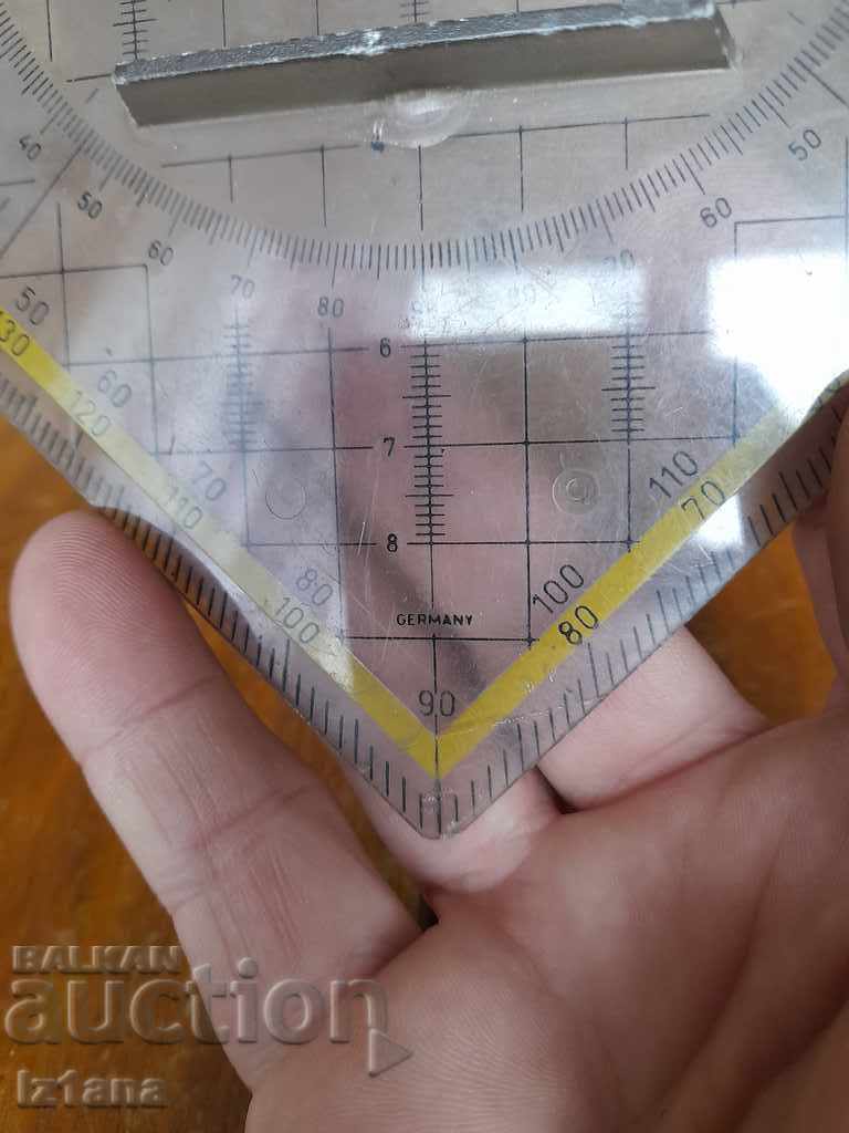 Old triangle, protractor - 6