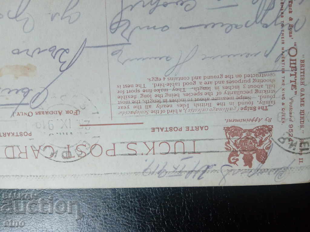 Delivery of 1919 Royal postcard Delivery of 1919 Royal postcard