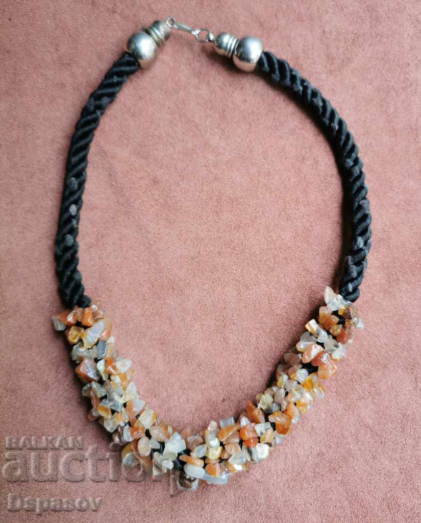 Necklace Necklace Agate Quartz and Little Moonstone