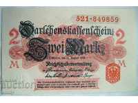 I am selling a Reichsmark 2 banknote Germany 1914 banknote