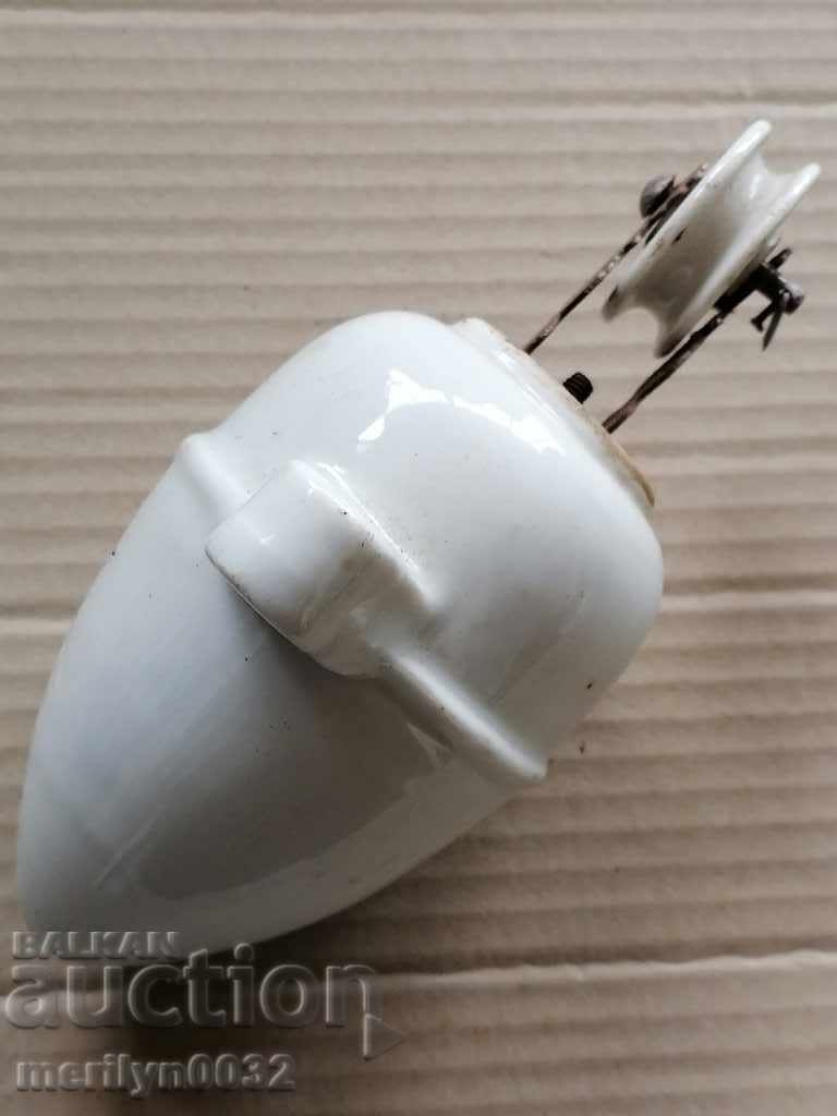 Auction Heavy porcelain antique chandelier gas lamp candelabra Auction Heavy porcelain antique chandelier gas lamp candelabra