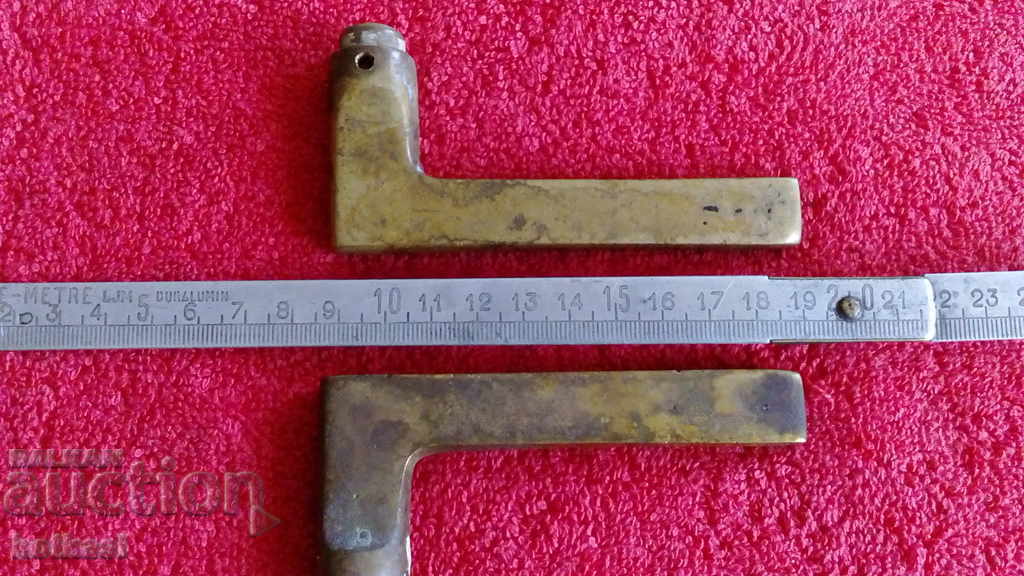 Old solid metal bronze brass handles door lock furniture - 5 Old solid metal bronze brass handles door lock furniture - 5