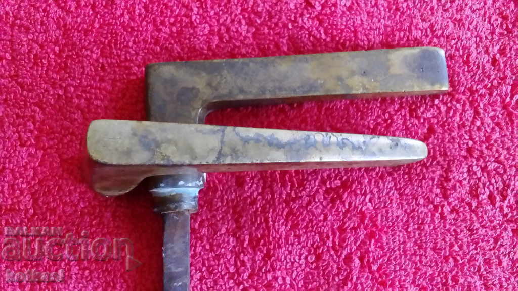 Old solid metal bronze brass handles door lock furniture - 7 Old solid metal bronze brass handles door lock furniture - 7