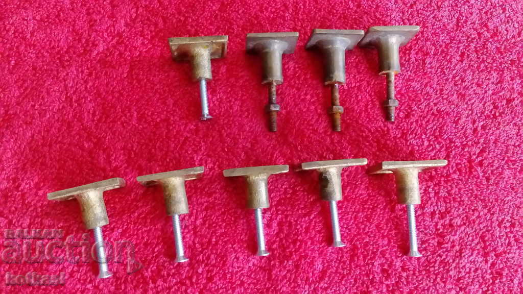 Old metal bronze brass handles for furniture cabinet 9 pcs with price 21.50 BGN | € 10.99 Old metal bronze brass handles for furniture cabinet 9 pcs with price 21.50 BGN | € 10.99