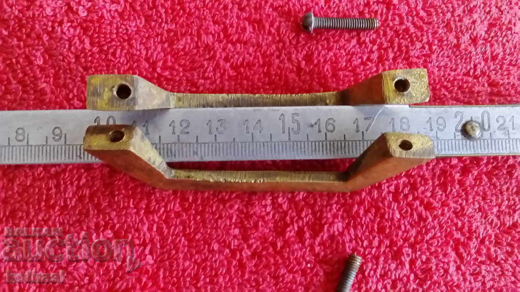 Стари метални бронз месинг дръжки за мебели шкаф 2 бр. - 5 Стари метални бронз месинг дръжки за мебели шкаф 2 бр. - 5