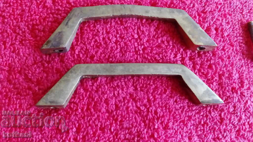 Стари метални бронз месинг дръжки за мебели шкаф 2 бр. - 6 Стари метални бронз месинг дръжки за мебели шкаф 2 бр. - 6