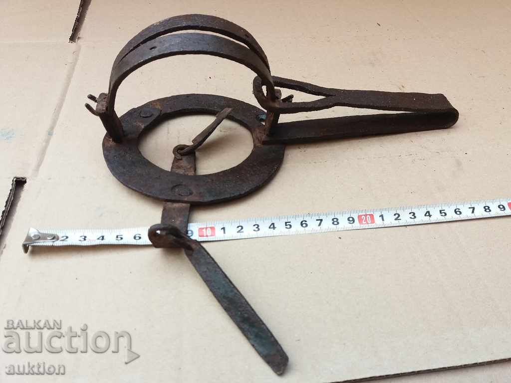 REVIVAL FORGED TRAP FOR ANIMALS - WORKING - 5 REVIVAL FORGED TRAP FOR ANIMALS - WORKING - 5