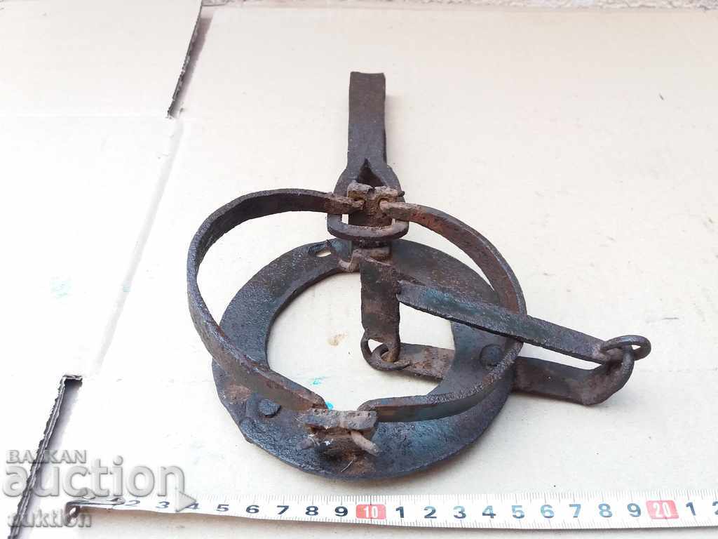 REVIVAL FORGED TRAP FOR ANIMALS - WORKING - 7 REVIVAL FORGED TRAP FOR ANIMALS - WORKING - 7