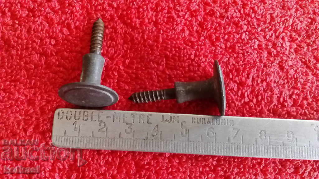 Стари метални бронз месинг алуминий дръжки шкаф мебел 2 бр Стари метални бронз месинг алуминий дръжки шкаф мебел 2 бр