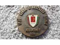 MASSES BRONZE PLAQUE WITH ENAMEL HUNGARY 1971