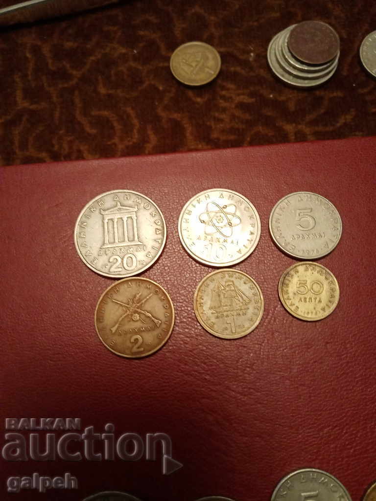 LOT NEW GREECE 1976/78 - 10 pcs. - BGN 4.25. with price 4.25 BGN | € 2.17