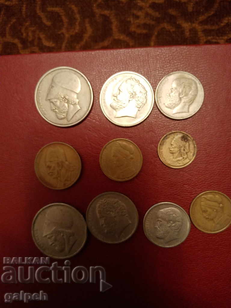 Auction  LOT NEW GREECE 1976/78 - 10 pcs. - BGN 4.25.