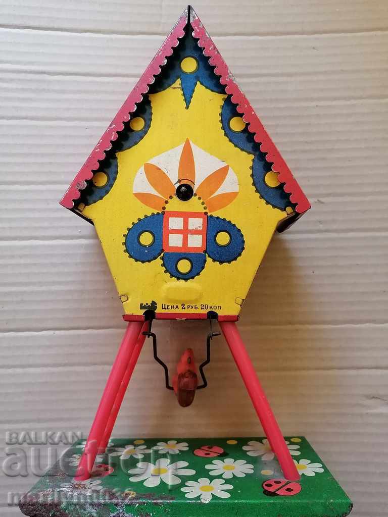 Children's tin toy clock winding with a key with price 84.00 BGN | € 42.95