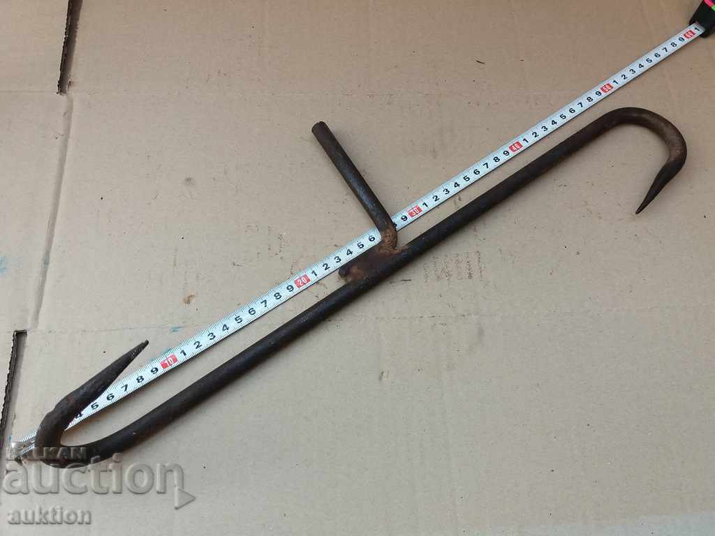 FORGED DOUBLE HOOK, BRACKET - 5 FORGED DOUBLE HOOK, BRACKET - 5