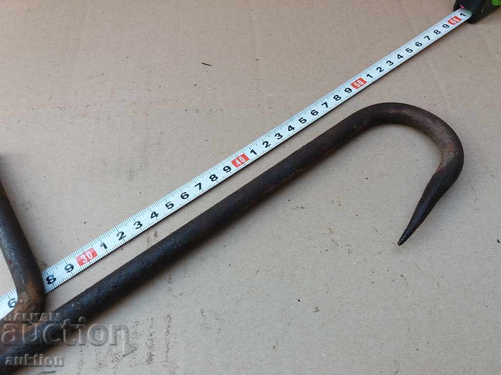 FORGED DOUBLE HOOK, BRACKET - 7 FORGED DOUBLE HOOK, BRACKET - 7