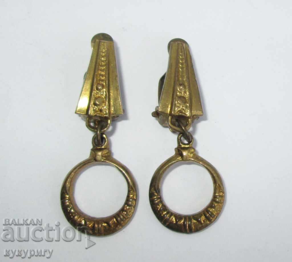 Αυθεντικά σκουλαρίκια ηλικιωμένων γυναικών κλιπ σκουλαρίκια παλιά κοσμήματα