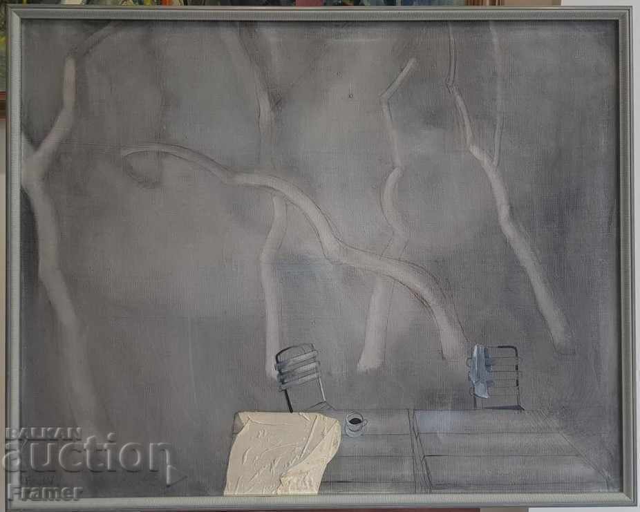 Vladimir Penev, Coast I, 1988, din expoziția din Elveția