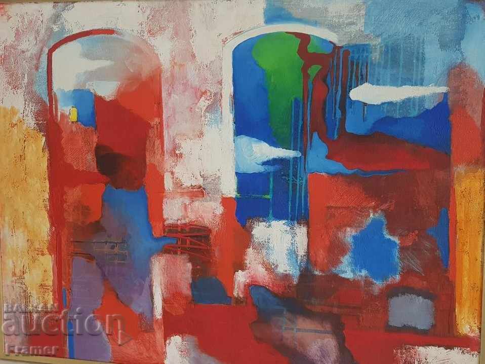 Large painting by Vladimir Penev Spaces 2005 oil with price 4900.00 BGN | € 2505.33 Large painting by Vladimir Penev Spaces 2005 oil with price 4900.00 BGN | € 2505.33