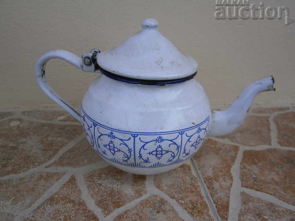 a small enamel teapot with price 25.00 BGN | € 12.78 a small enamel teapot with price 25.00 BGN | € 12.78