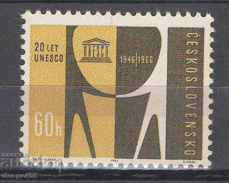 1966. Чехословакия. 20-годишнината на ЮНЕСКО.