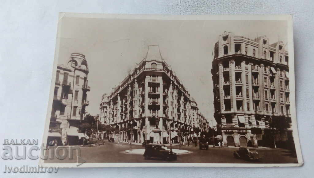 Carte poștală Cairo Midan Soliman Pașa 1956