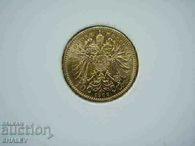 Delivery of 10 Corona 1909 Austria - AU (gold)