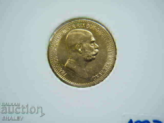 10 Corona 1909 Austria - AU (gold) - 5