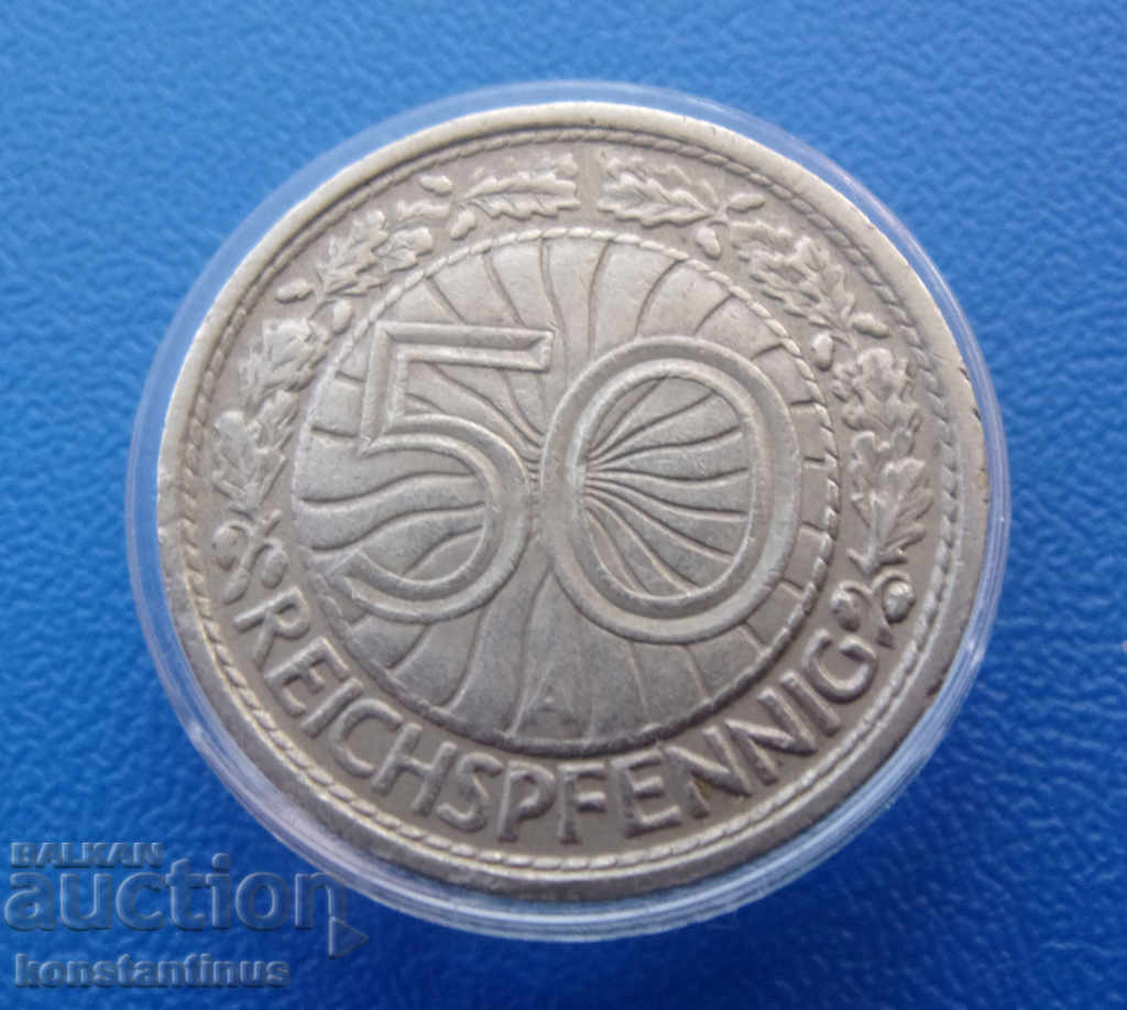 Germania - Weimar 50 Pfennig 1930 Rar cu preț € 7.67 | 15.00 BGN Germania - Weimar 50 Pfennig 1930 Rar cu preț € 7.67 | 15.00 BGN