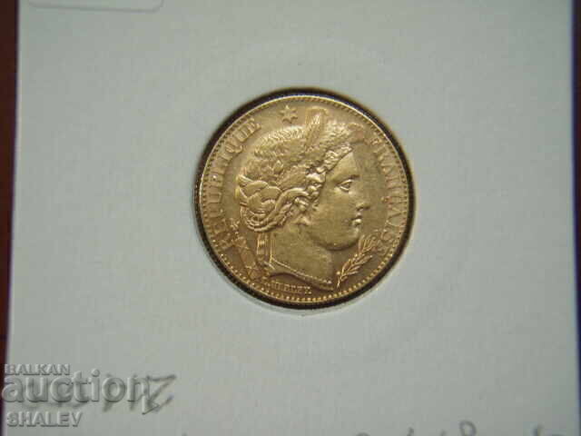 10 Francs 1895 France /2/ - XFAU (gold) - 6 10 Francs 1895 France /2/ - XFAU (gold) - 6