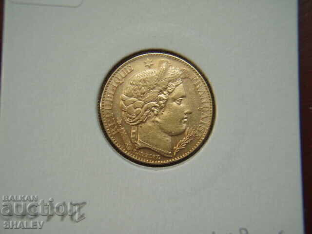 10 Francs 1895 France /2/ - XFAU (gold) - 7 10 Francs 1895 France /2/ - XFAU (gold) - 7